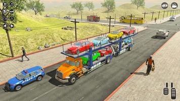 Real Car Transport Truck Games captura de pantalla 1
