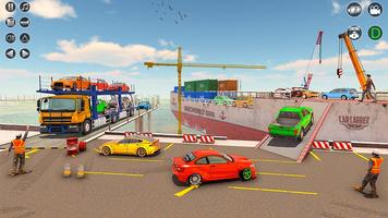 Real Car Transport Truck Games captura de pantalla 2