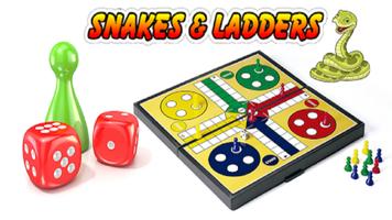 لعبة لودو: الثعابين والسلالم الملصق