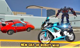 Car Robot Transformer 3D Game Affiche
