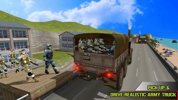 US Army Transporter Truck Game 海報
