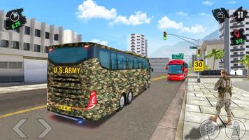 Real Army Bus Driving Games 3D captura de pantalla 1