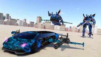Flying Limo Car Robot Сhange captura de pantalla 3