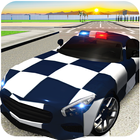 extremo policía coche car game icono