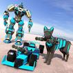 Cat Robot Transform Game: Formula Car Robot Games