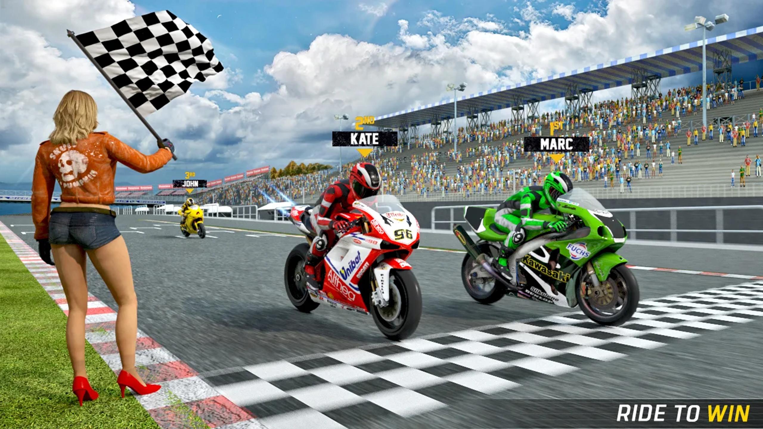 В баннере гонки ведущих. Moto Fever игра Racing 2. Мото игры на ВР. Гонки велосипед за мотоциклом. Xtreme Motors игра.