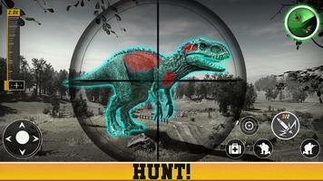 Real dinosaur Hunter games 3d الملصق