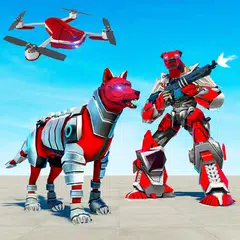 Dog Robot Transform: Real Dron APK 下載