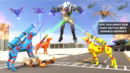 Baixar Dog Robot Transform: Real Dron APK