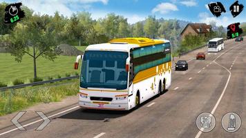 Bus Driving Coach Bus Games 3d پوسٹر