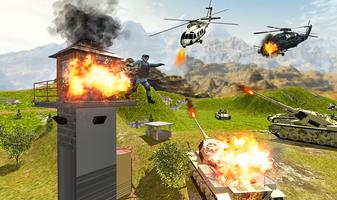 Helicopter Strike Gunship War Affiche