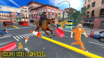 US Police Horse Criminal Chase الملصق