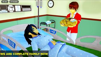 Anime Pregnant Mother Sim 3d Poster