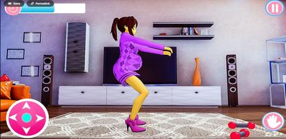 Anime Pregnant Mother Sim 3d captura de pantalla 1