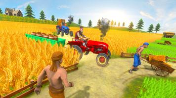 Réel Tracteur Agriculteur Sim Affiche