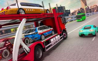 Grand Car Transport Truck: Car Driving Games capture d'écran 3
