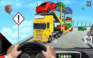 Grand Car Transport Truck: Car Driving Games capture d'écran 1