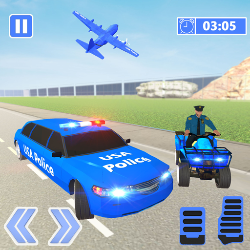 US Police ATV Quad: Transporter Game