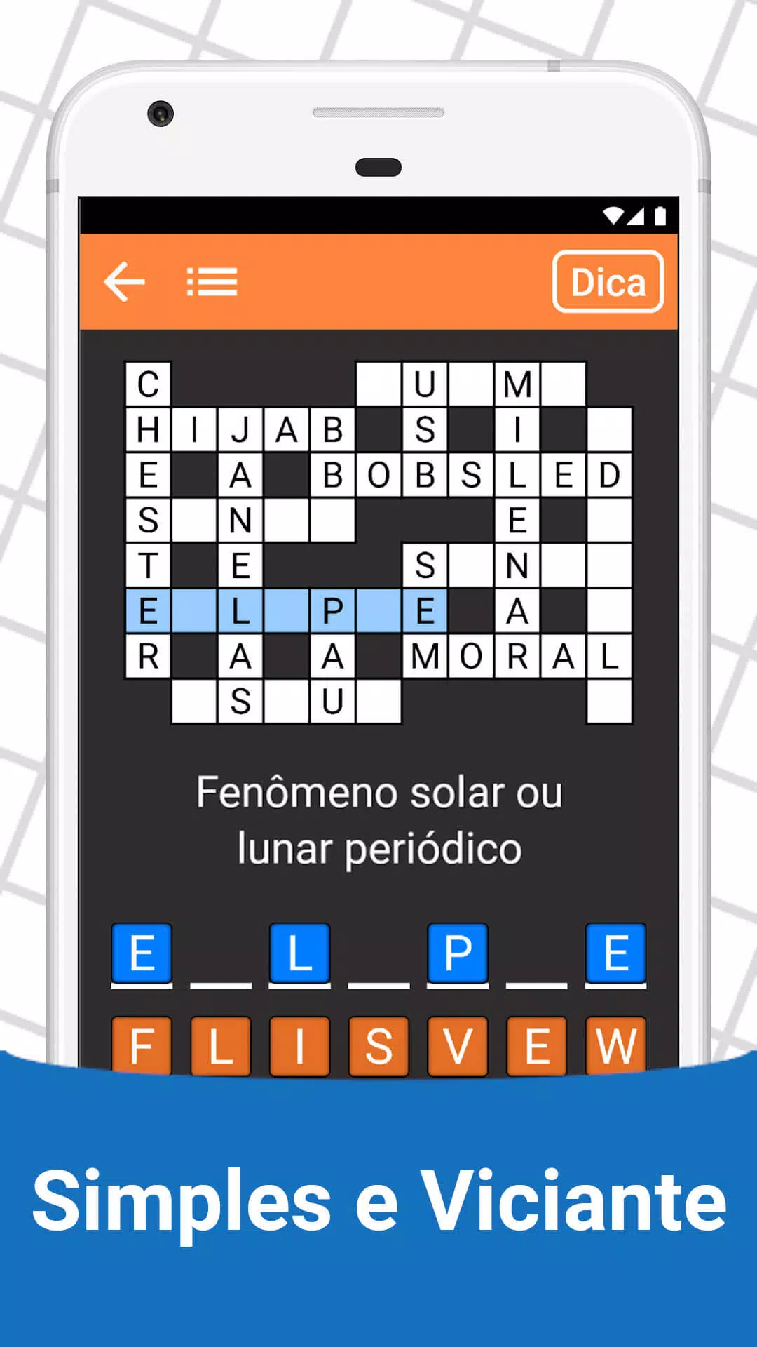 Teste seu Conhecimento nas Palavras Cruzadas (Jogo Mobile) 