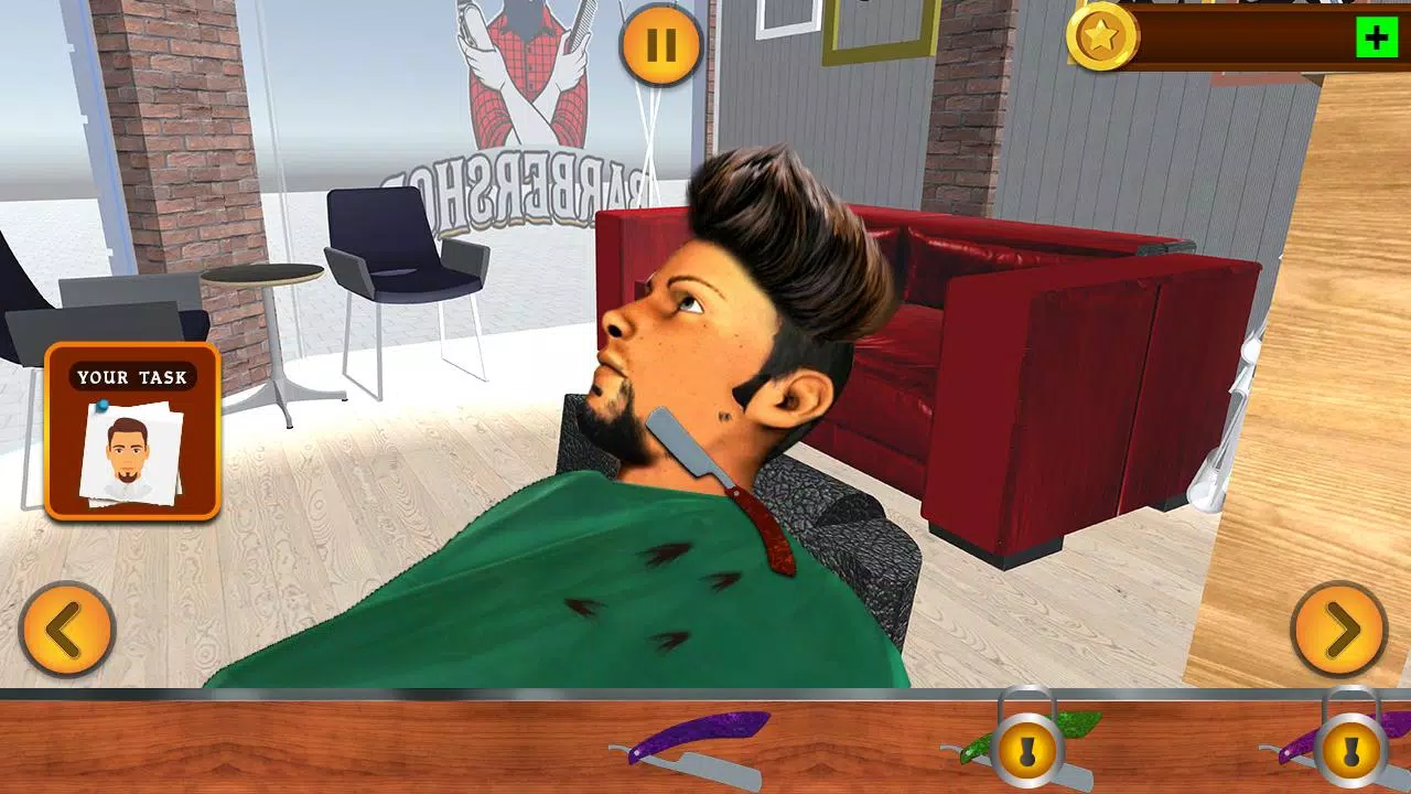 Barbearia cabeleireiro cabelo louco cortar jogo 3D - Baixar APK para  Android