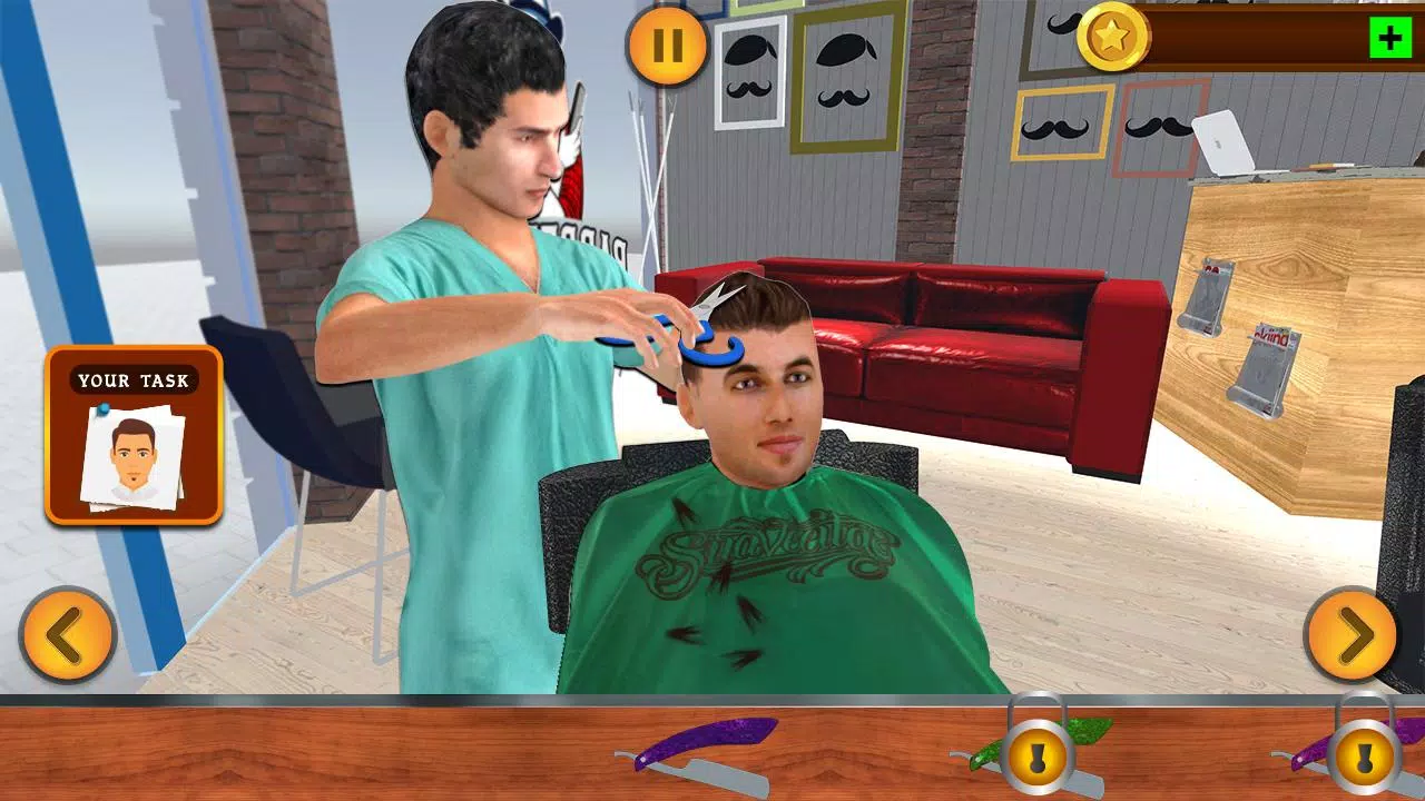 Barbearia cabeleireiro cabelo louco cortar jogo 3D - Baixar APK