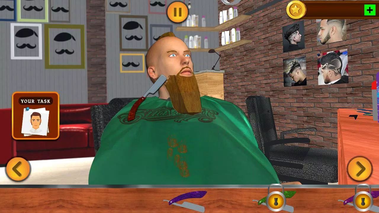 Barbearia cabeleireiro cabelo louco cortar jogo 3D - Baixar APK para  Android