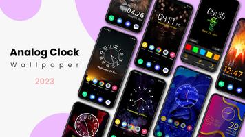 Analog Clock Wallpaper App পোস্টার