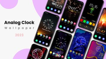 Analog Clock Wallpaper App ポスター