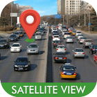 vista de satélite GPS ícone