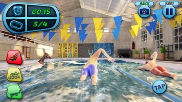 nadando piscina agua raza Game captura de pantalla 1