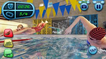 nadando piscina agua raza Game captura de pantalla 2