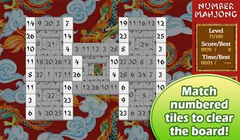 Number Mahjong Solitaire Plakat
