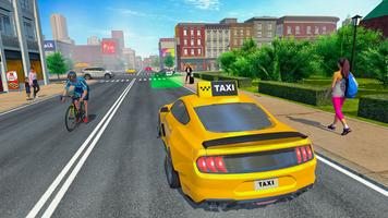 Taxi Driving Sim Game 3D Ekran Görüntüsü 1