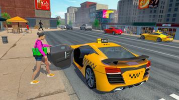 Taxi Driving Sim Game 3D Ekran Görüntüsü 2