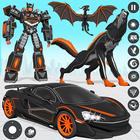 Wolf Robot Car Transform Game-icoon