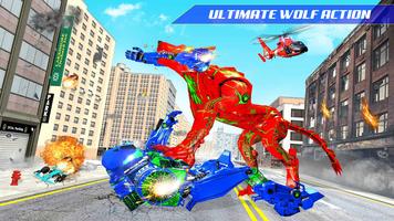 Wolf Robot Car Transform Game تصوير الشاشة 3