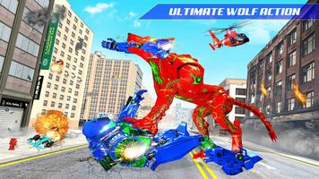 Wolf Robot Car Transform Game ảnh chụp màn hình 3