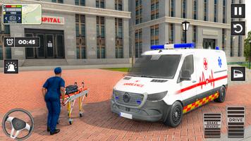 Ambulance Game Driving Sim 3D скриншот 3