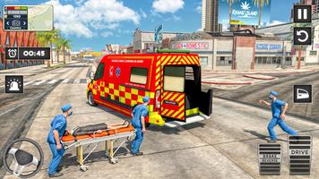 Ambulance Game Driving Sim 3D постер