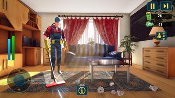 ادخار تنظيف محاكاة 3D الملصق