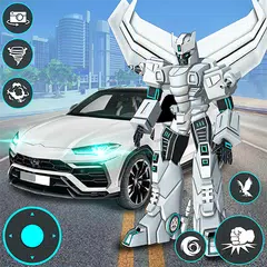 Скачать Police Eagle Robot Car Game 3d APK