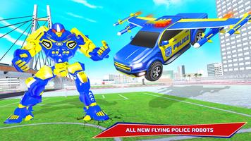 Police Eagle Robot Car Game 3d imagem de tela 2