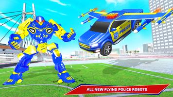 Police Eagle Robot Car Game 3d capture d'écran 2