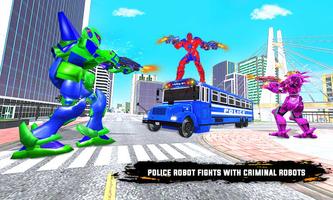 autobús policial Juego de coch Poster