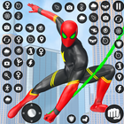 Spider Fighter Rope Hero Game icône
