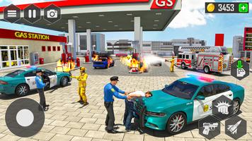 Police Car Drive Chase Games 海报