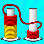 Rope Color Sorting Game icône