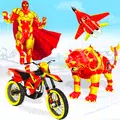 Snow Mountain Leopard Moto Bike Robot Bike Games
