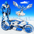 Flying Spy Pigeon Robot Transform Bike Robot Games