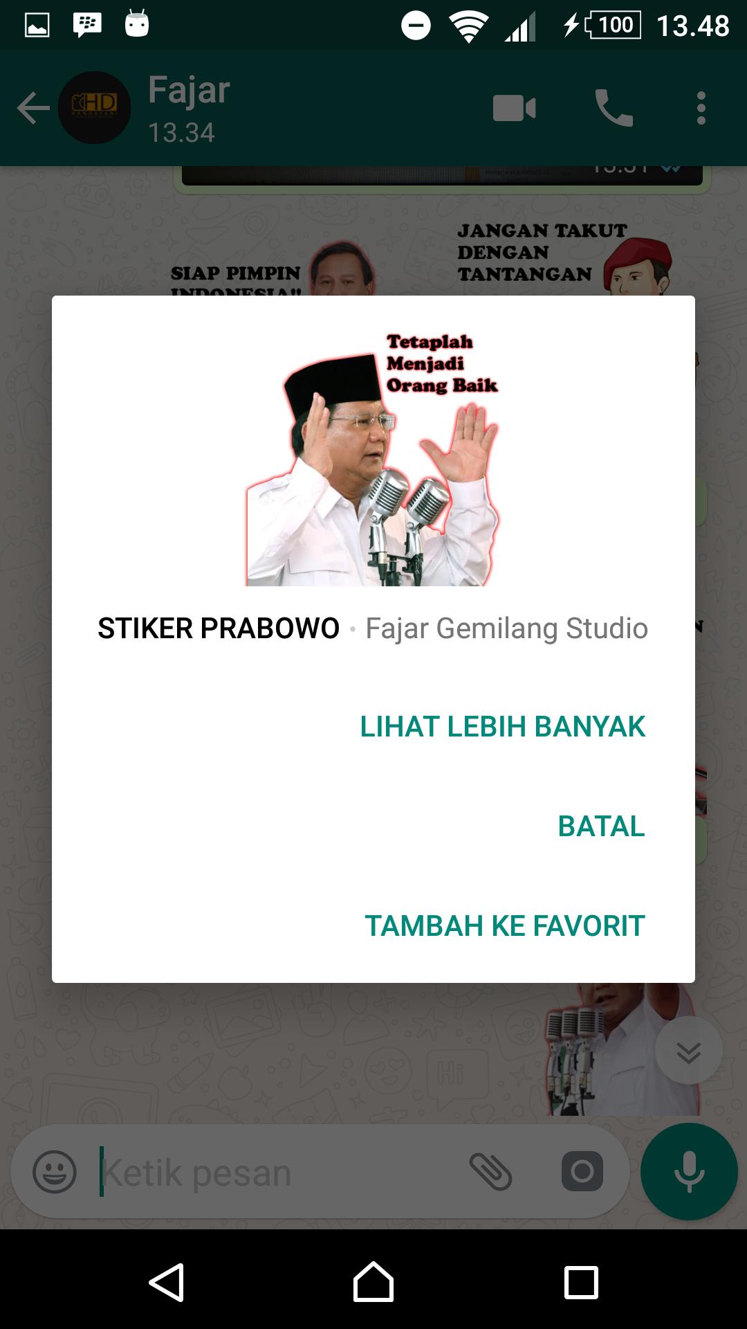 Stiker Andai Prabowo Jadi Presiden Untuk Whatsapp For Android